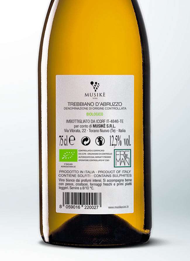 Musikè Sesto Armonico Trebbiano d'Abruzzo DOC 0,75L - Image 3