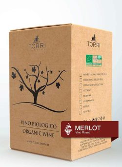 20L Bag in Box with CMB Tap Merlot Organic