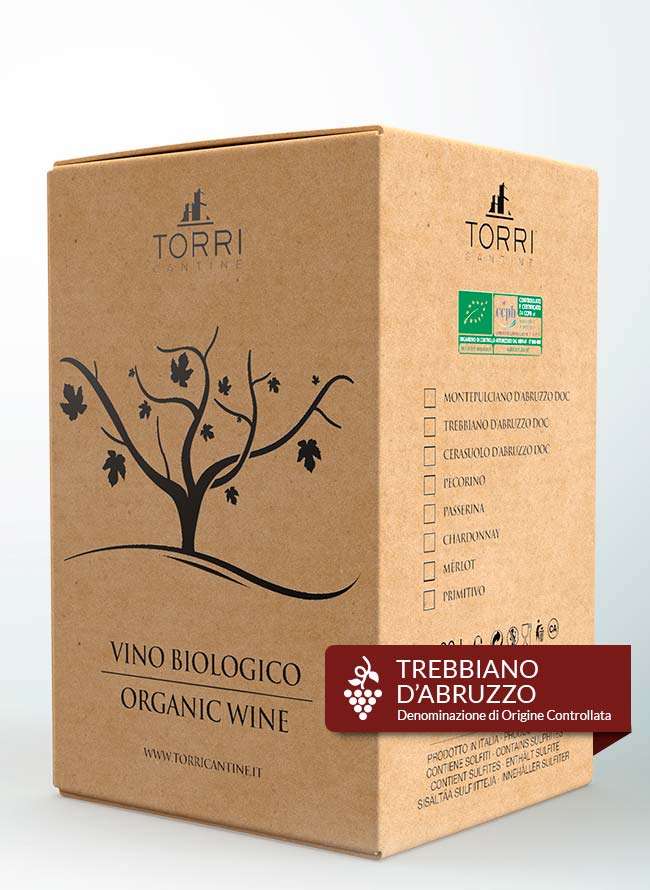 20L Bag in Box with CMB Tap Trebbiano d'Abruzzo DOC 2021 Organic