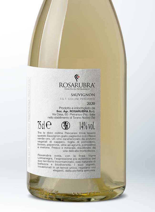 Rosarubra Vigne Lomanegra Sauvignon IGT Colline Pescaresi 0,75L - Image 3