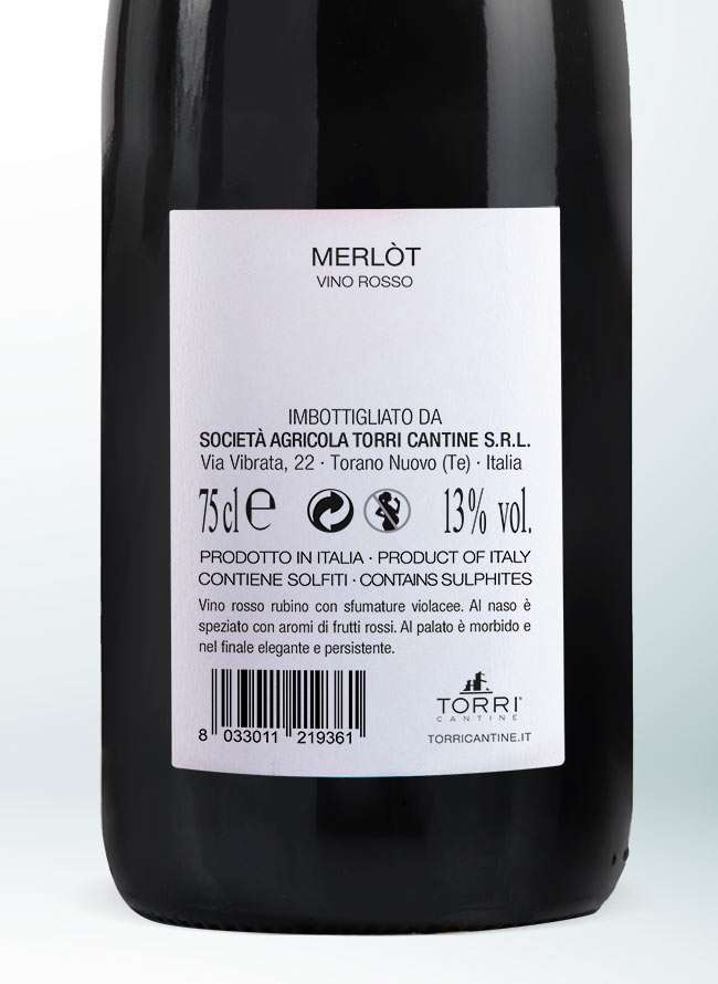 Torri Anniversario 1967 Merlot 0,75L - Image 3