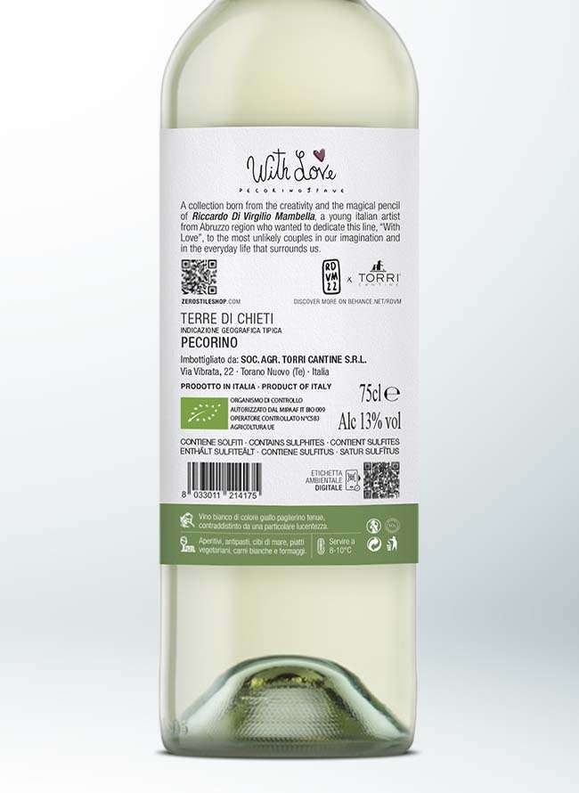 With Love - Pecorino e Fave - Pecorino IGT Terre di Chieti 0,75L - Image 3