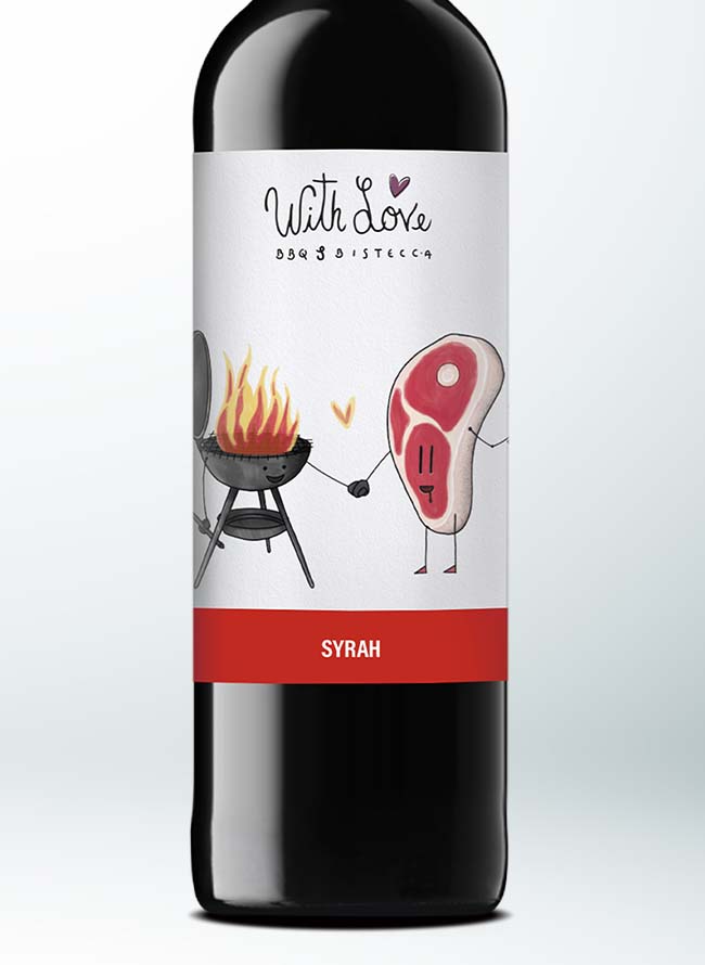 With Love - BBQ & Bistecca - Syrah 0,75L - Image 2